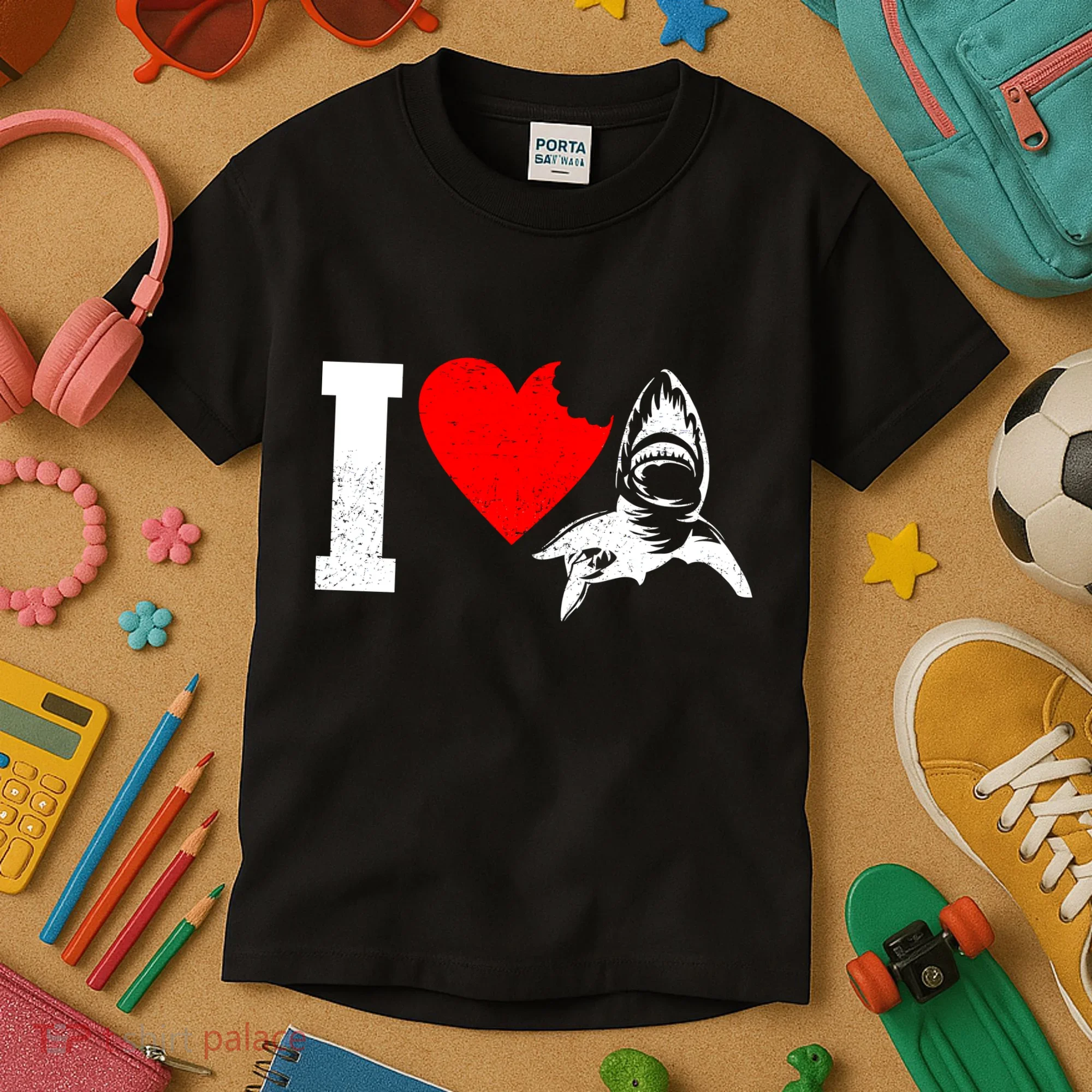 I Heart Sharks Kids T-Shirt