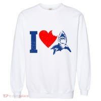 I Heart Sharks Garment-Dyed Sweatshirt thumb 0