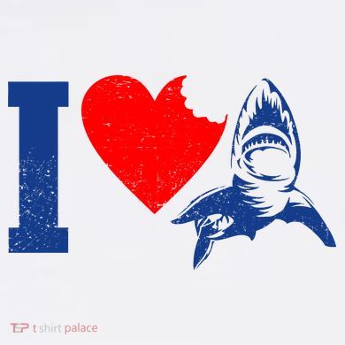 I Heart Sharks Garment-Dyed Sweatshirt