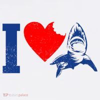 I Heart Sharks Garment-Dyed Sweatshirt thumb 2
