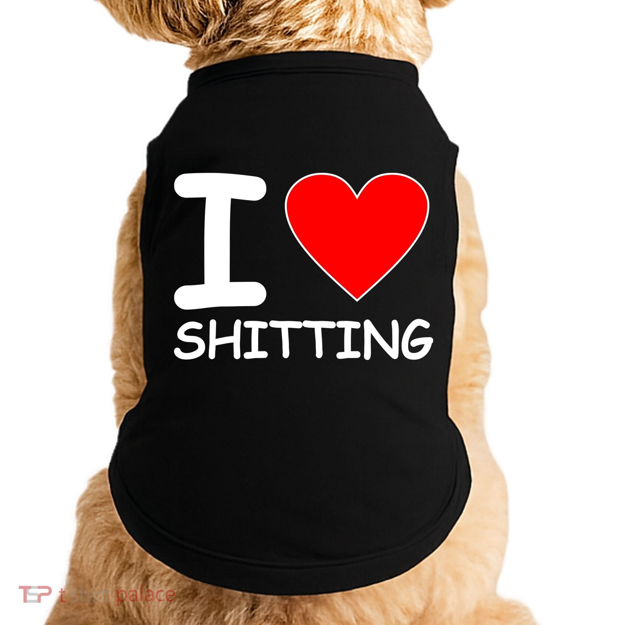 I Heart Shitting Poop Doggie Tank