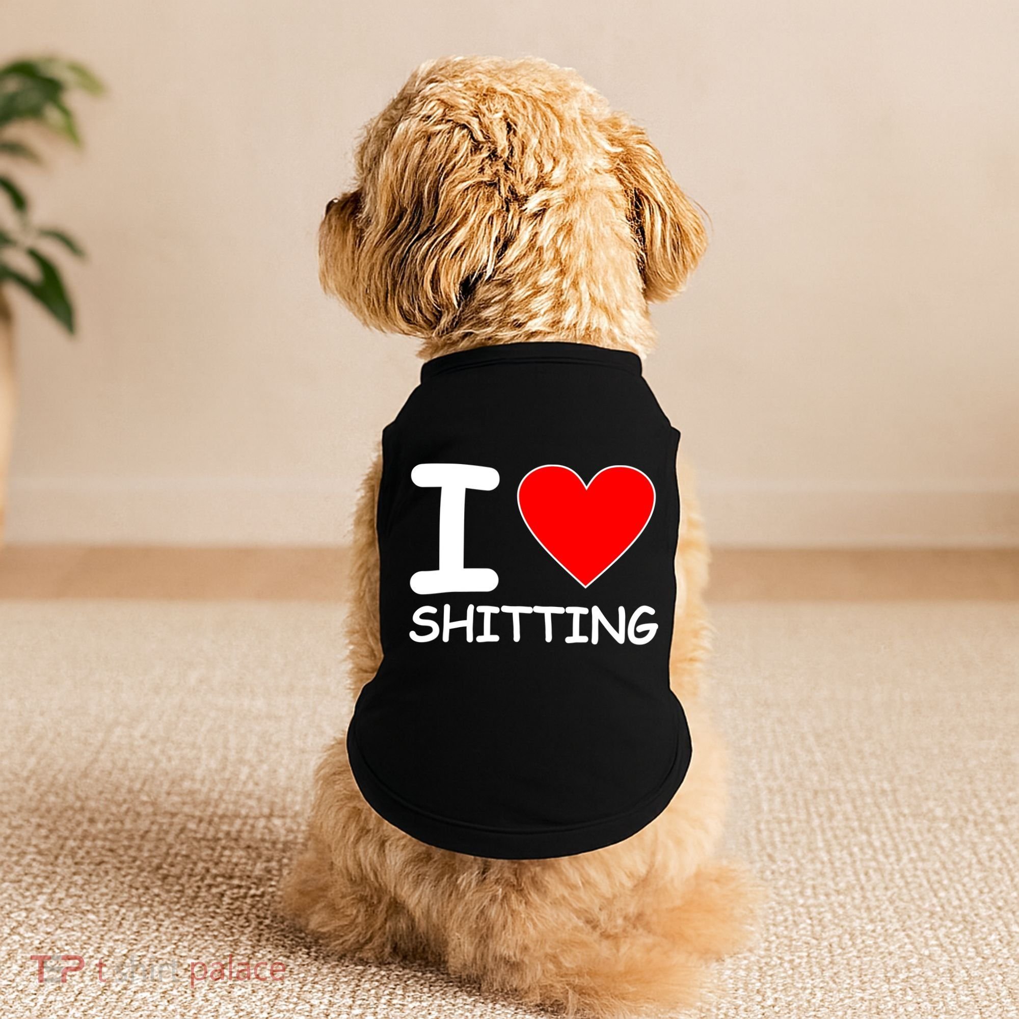 I Heart Shitting Poop Doggie Tank