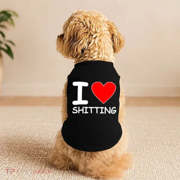 I Heart Shitting Poop Doggie Tank
