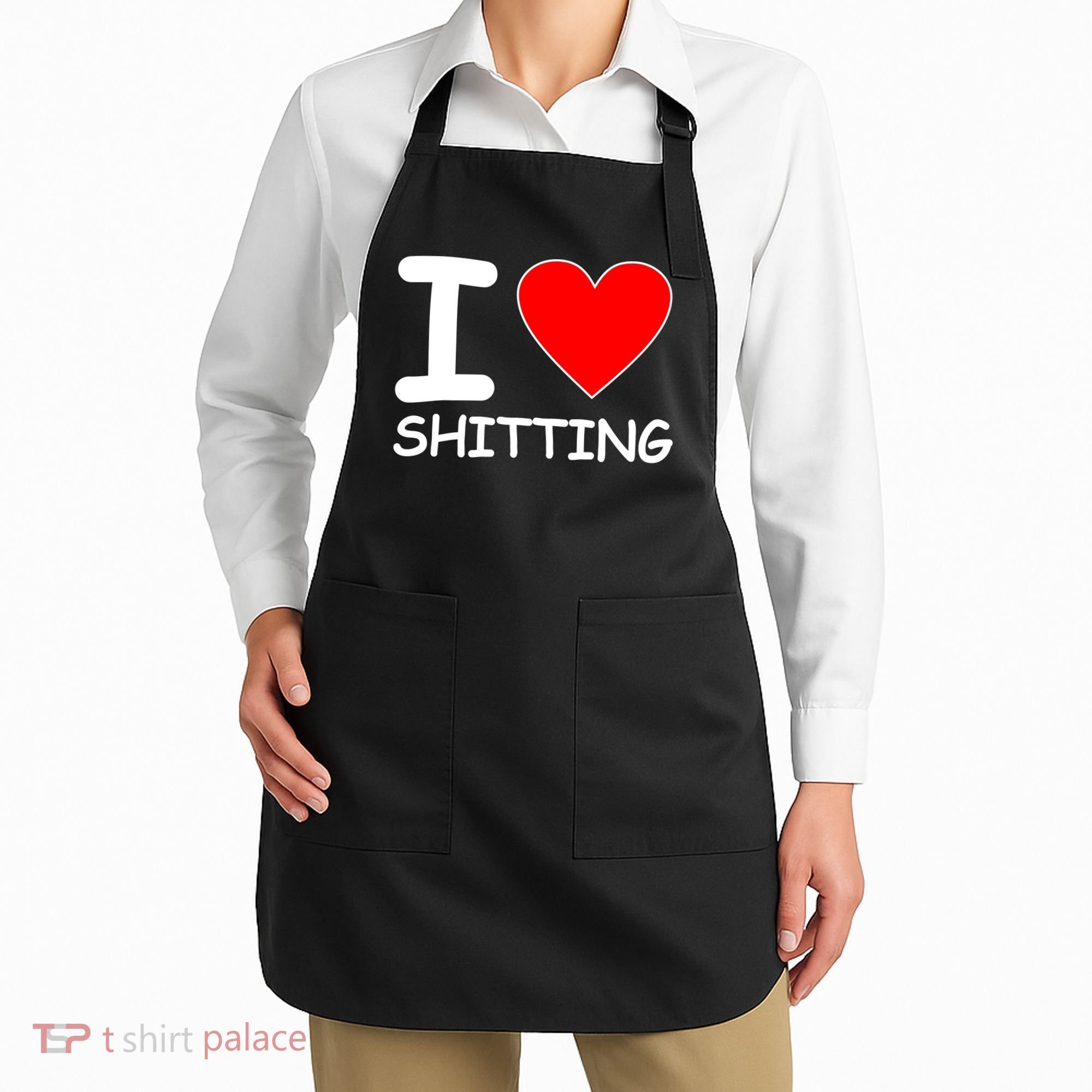 I Heart Shitting Poop Apron