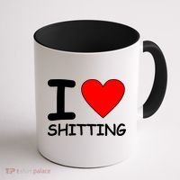 I Heart Shitting Poop Coffee Mug thumb 1