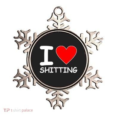 I Heart Shitting Poop Ornament