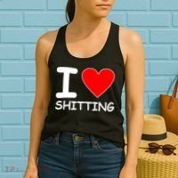 I Heart Shitting Poop Women's Tank Top thumb 2