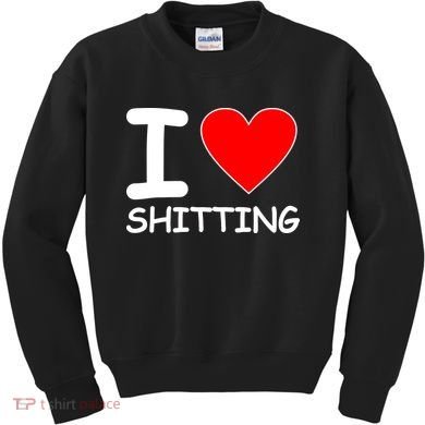 I Heart Shitting Poop Kids Sweatshirt