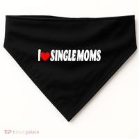 I Heart Single Moms USA-Made Doggie Bandana thumb 0