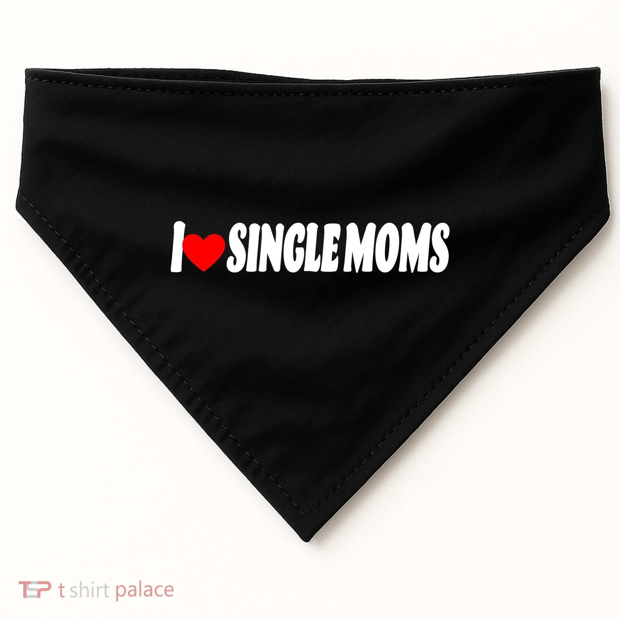 I Heart Single Moms USA-Made Doggie Bandana