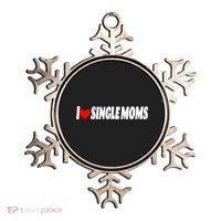 I Heart Single Moms Ornament thumb 0