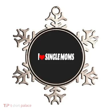 I Heart Single Moms Ornament