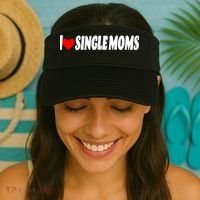 I Heart Single Moms Visor thumb 2