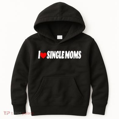 I Heart Single Moms Kids Hoodie