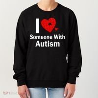 I Heart Someone With Autism Women's Sweatshirt thumb 0