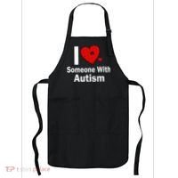 I Heart Someone With Autism Apron thumb 0