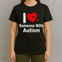 I Heart Someone With Autism T-Shirt thumb 4