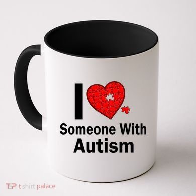 I Heart Someone With Autism Coffee Mug