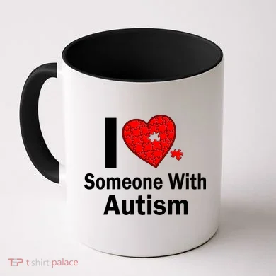 I Heart Someone With Autism Coffee Mug