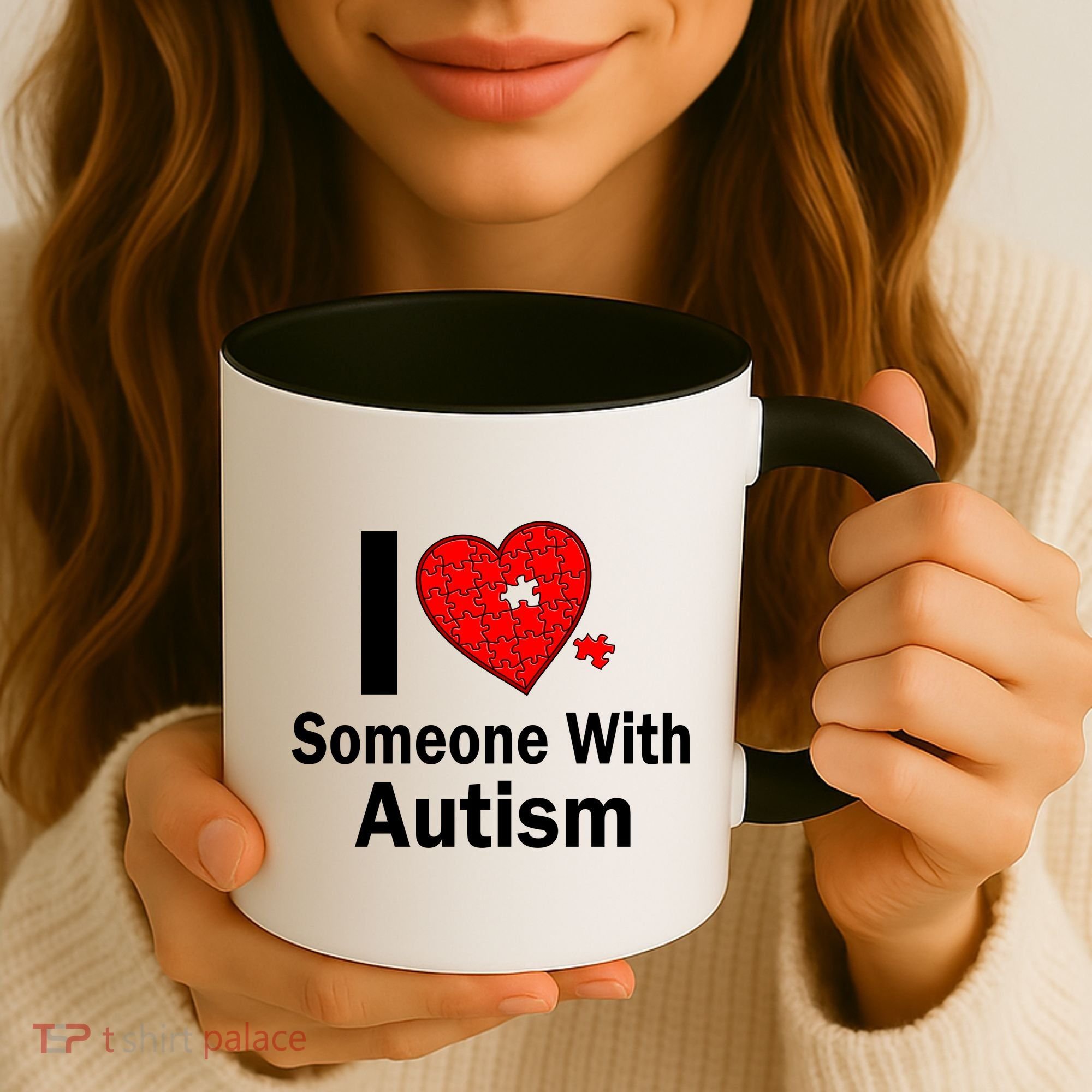 I Heart Someone With Autism Coffee Mug