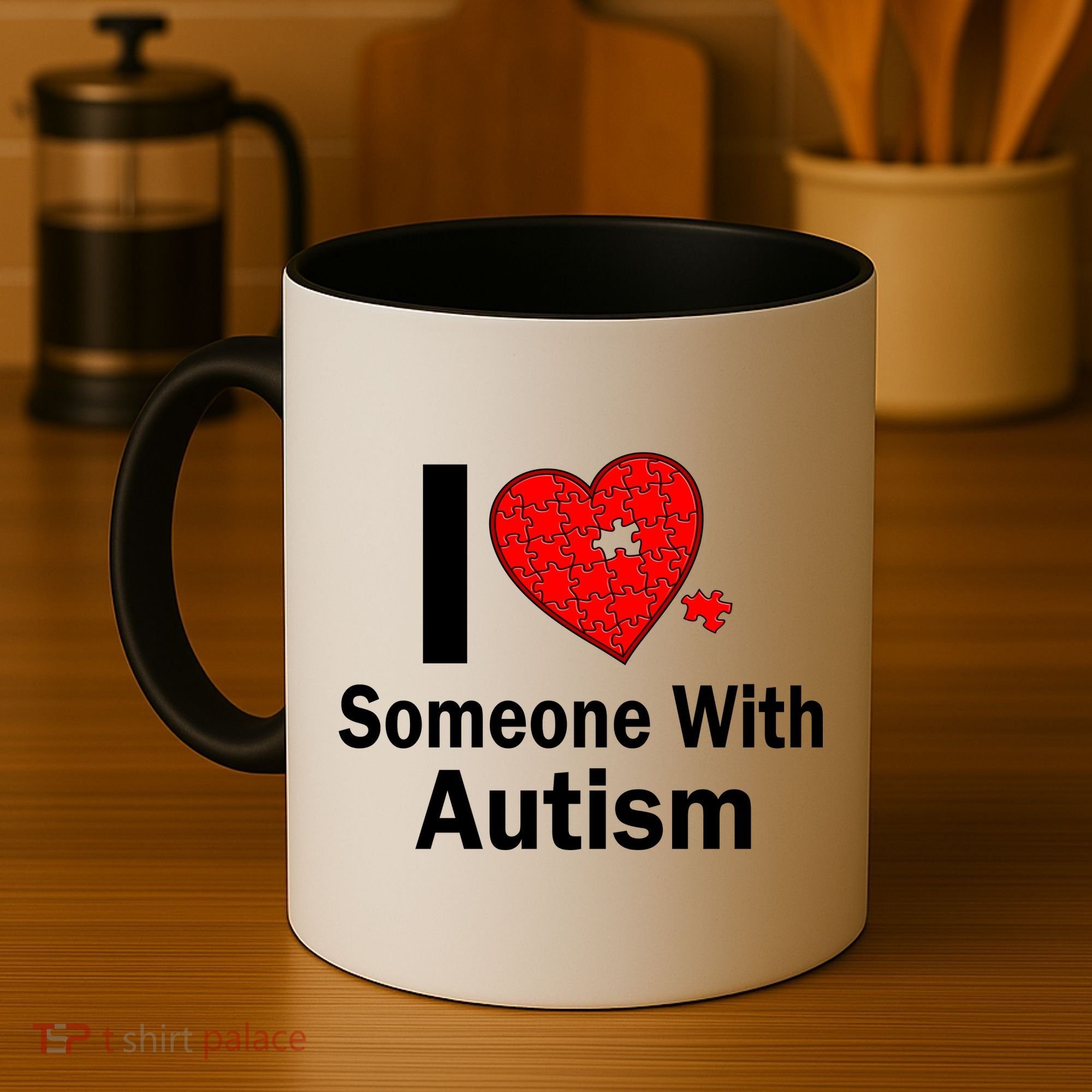 I Heart Someone With Autism Coffee Mug