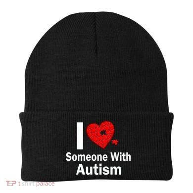 I Heart Someone With Autism Beanie