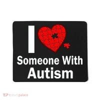 I Heart Someone With Autism Mousepad thumb 0