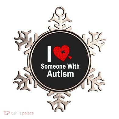 I Heart Someone With Autism Ornament