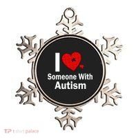 I Heart Someone With Autism Ornament thumb 0