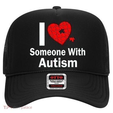 I Heart Someone With Autism Hat