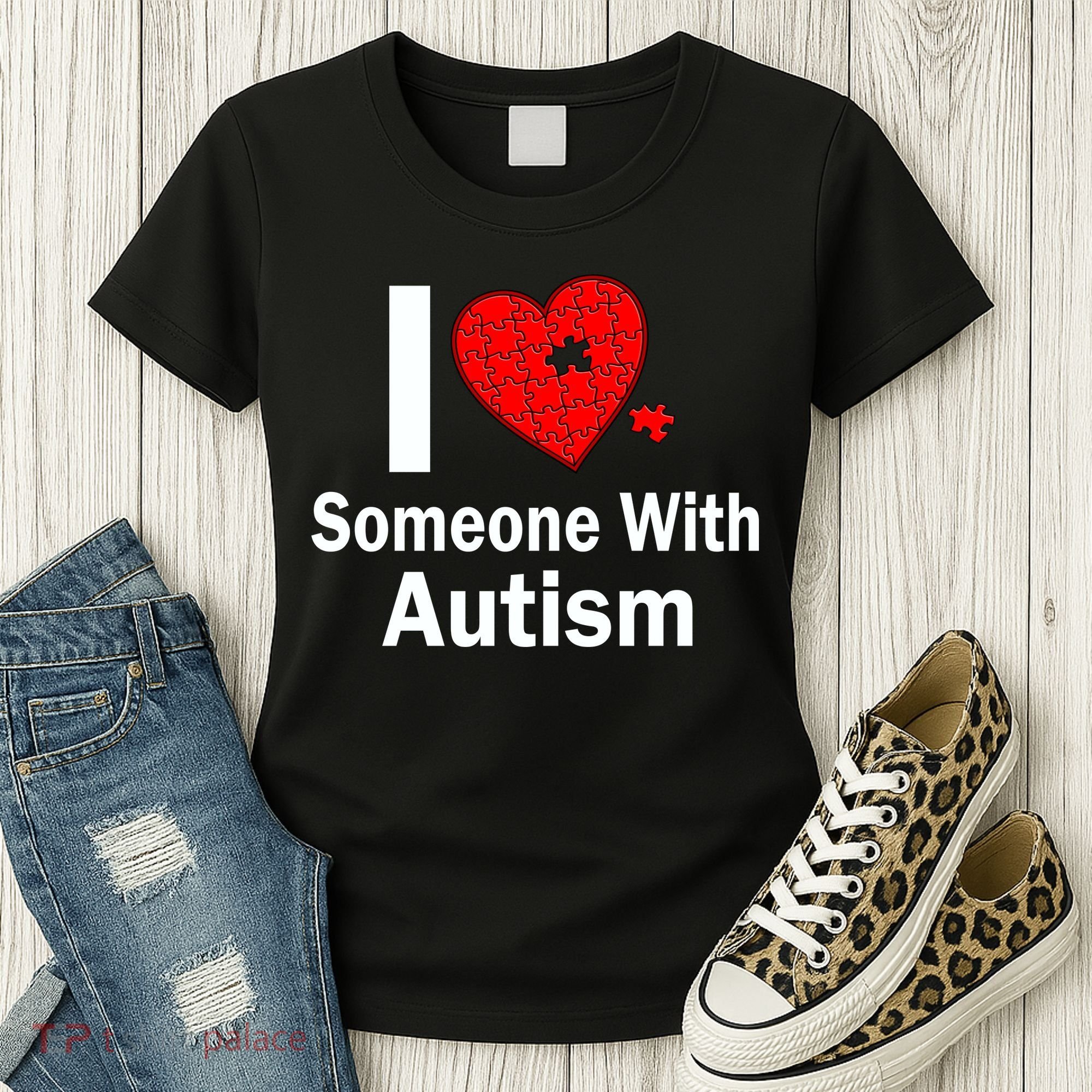 I Heart Someone With Autism Women's T-Shirt