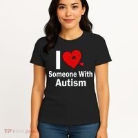 I Heart Someone With Autism Women's T-Shirt thumb 4