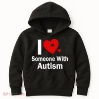 I Heart Someone With Autism Kids Hoodie thumb 0