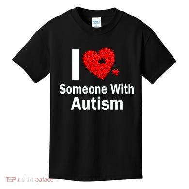 I Heart Someone With Autism Kids T-Shirt
