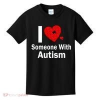 I Heart Someone With Autism Kids T-Shirt thumb 0