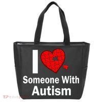 I Heart Someone With Autism Tote Bag thumb 0