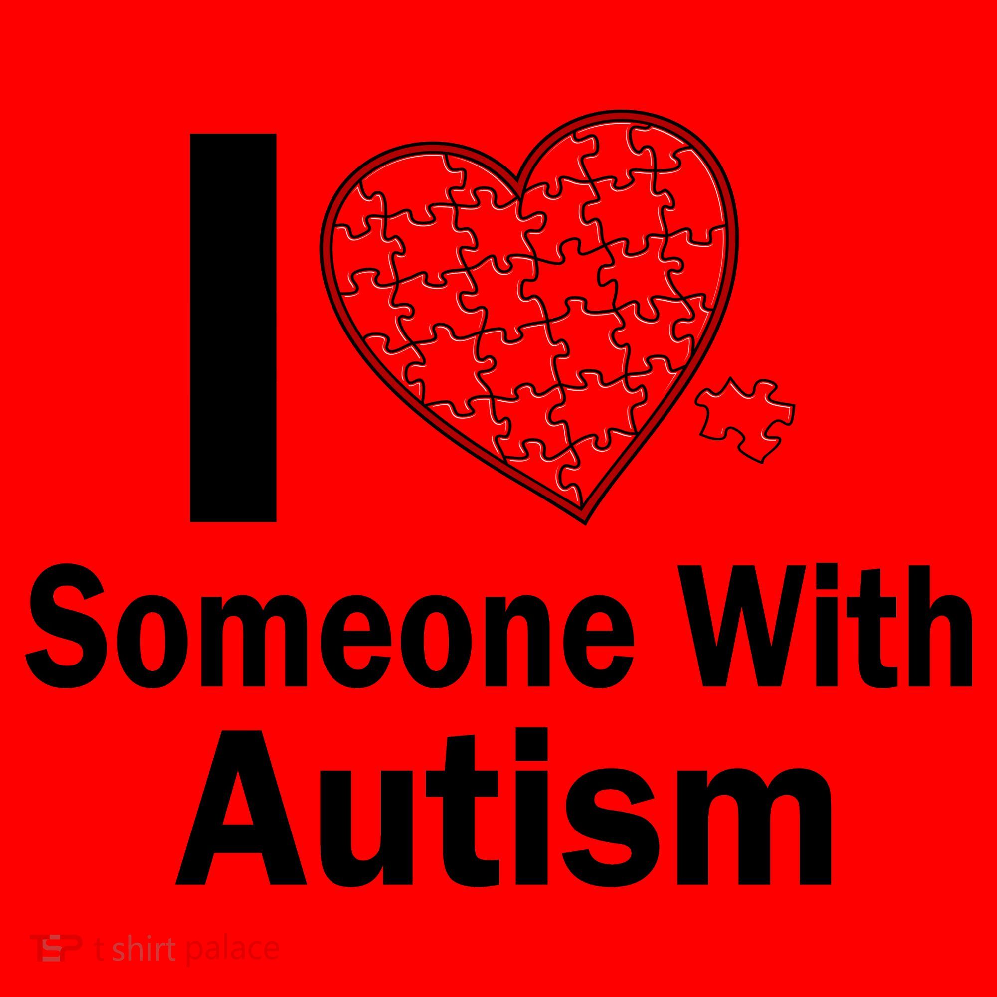 I Heart Someone With Autism Santa Hat