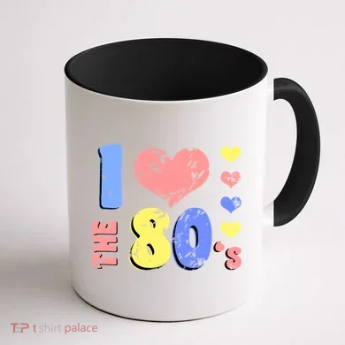 I Heart The 80's Coffee Mug back