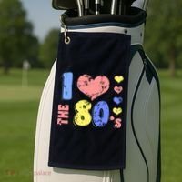 I Heart The 80's Golf Towel thumb 2