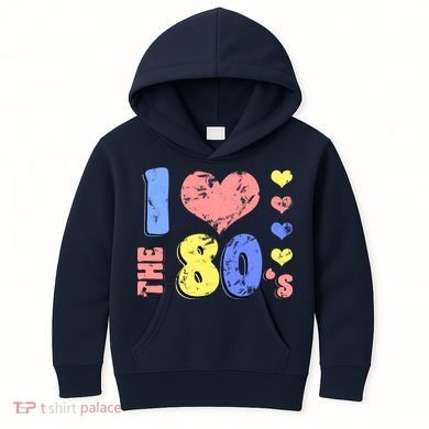 I Heart The 80's Kids Hoodie