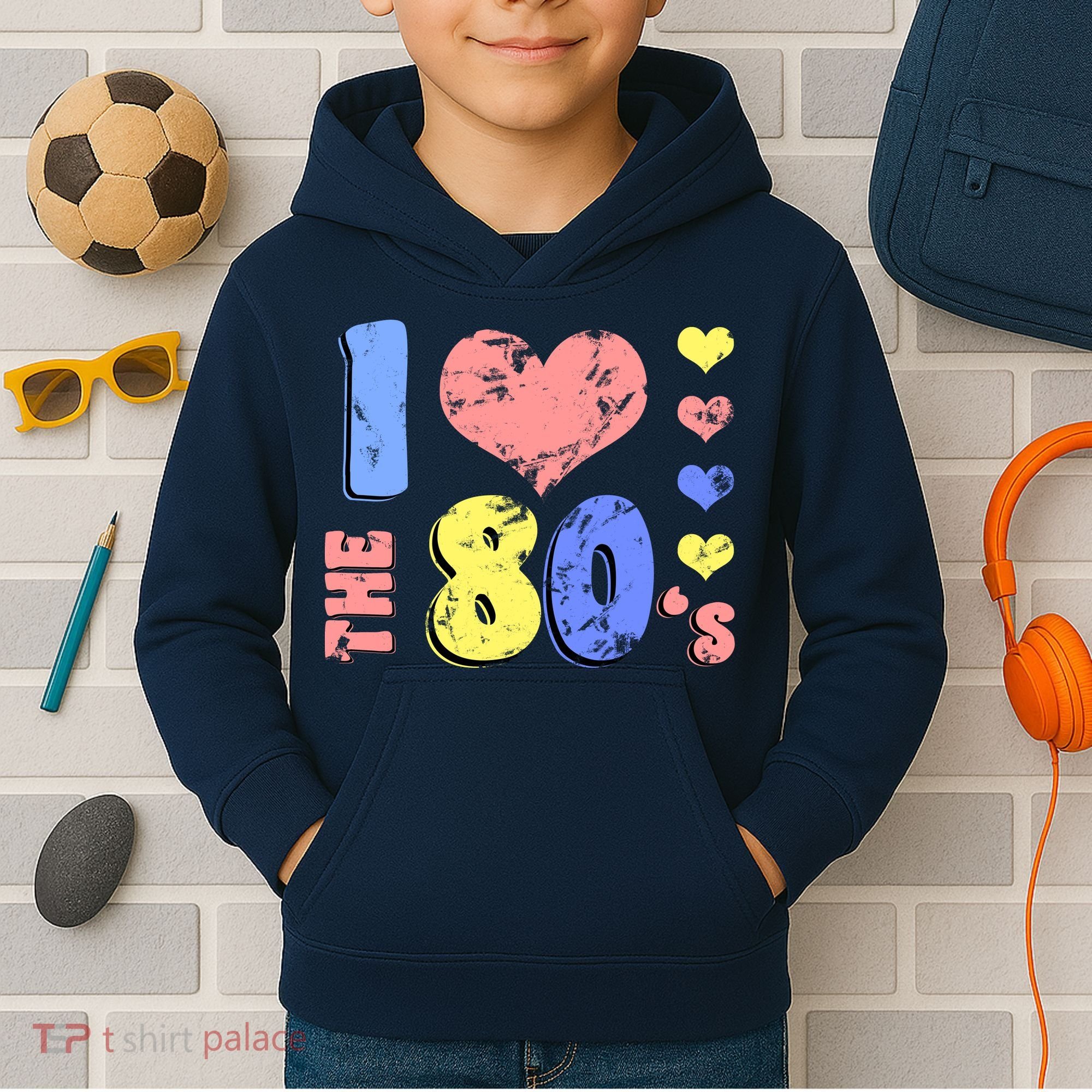 I Heart The 80's Kids Hoodie