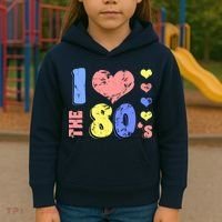 I Heart The 80's Kids Hoodie thumb 3