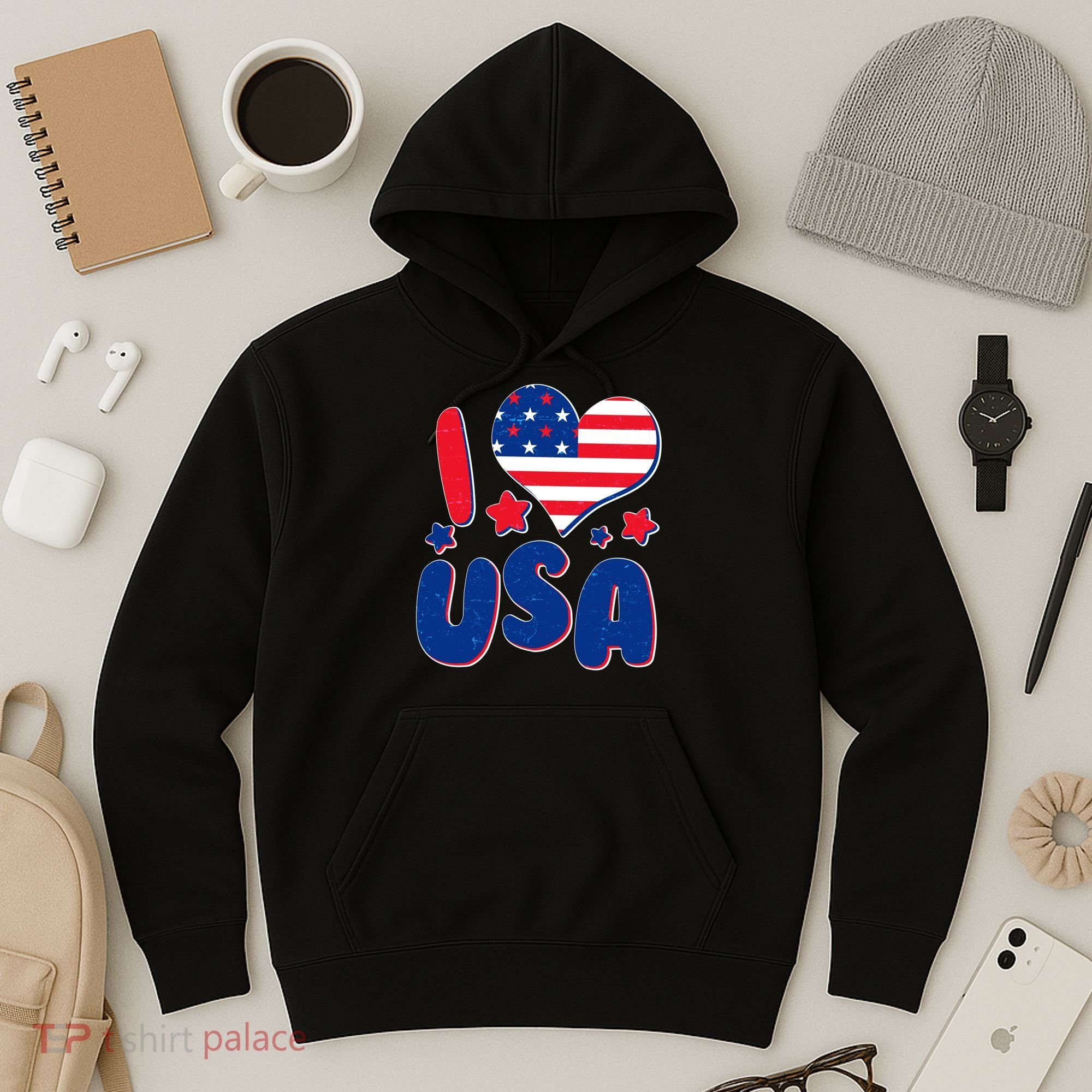 I Heart USA Hoodie