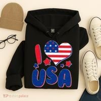 I Heart USA Hoodie thumb 4