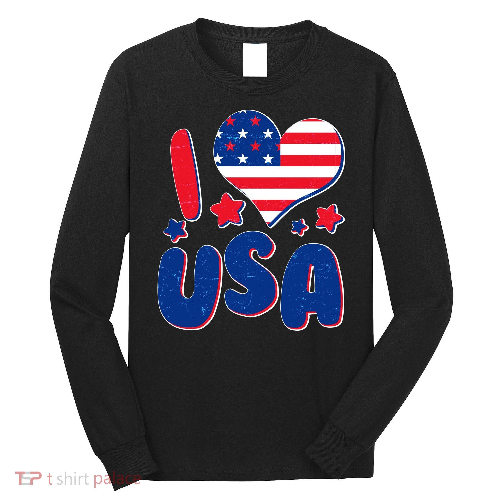 I Heart USA Long Sleeve Shirt