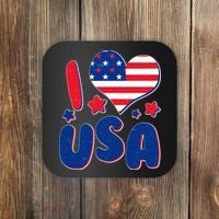 I Heart USA Coaster thumb 0