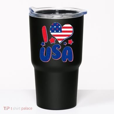 I Heart USA Tumbler