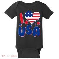 I Heart USA Baby Bodysuit thumb 0