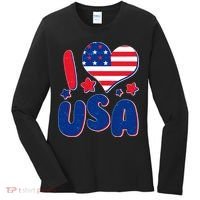 I Heart USA Women's Long Sleeve Shirt thumb 0
