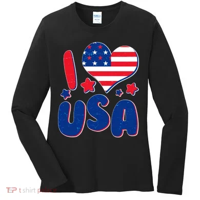 I Heart USA Women's Long Sleeve Shirt